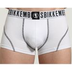 Мужские трусы хипсы белые набор 2 в 1 Bikkembergs FASHION PUPINO BKK1UTR06BI
