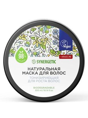 Маска "Тонизирующая", для роста волос Synergetic, 300 мл