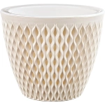 Кашпо для цветов пластиковое 3л d-17,1см «Версаль» Кремовый