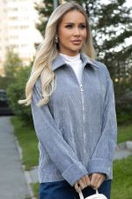 Жакет вельветовый Реджина (серый) Б14564-9М LT Collection