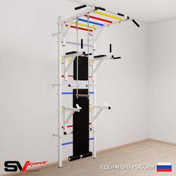Шведская стенка Sv Sport 563 (Турник рукоход/Брусья/Стойка/Скамья/Трапеция)
