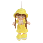 Кукла в платье с меховыми рукавами № 3 15x33x10см. (Hand)