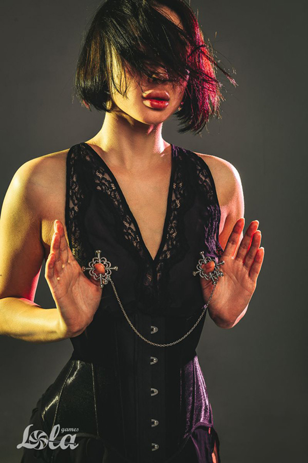 Серебристые зажимы на соски Lola Games Party Hard Dare You 1164-01lola