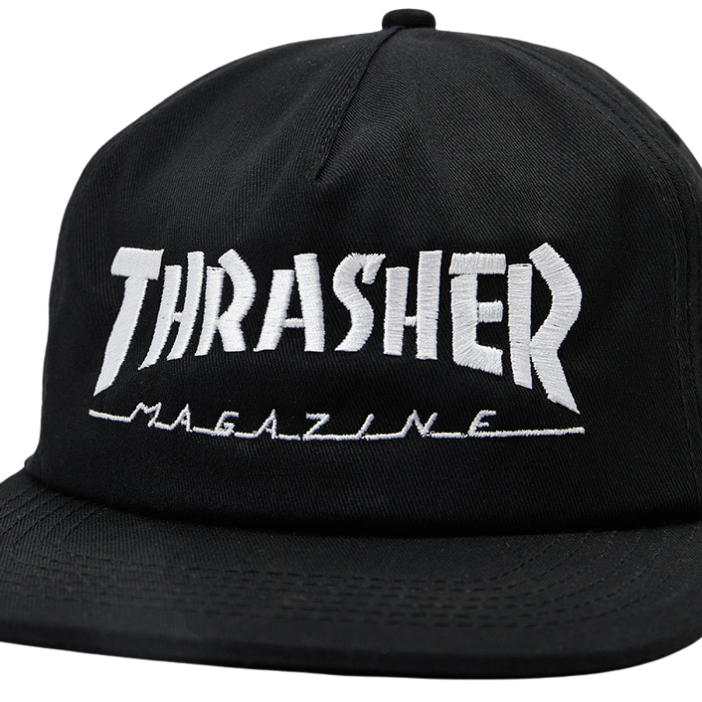 Кепка Thrasher MAG LOGO	BLACK/WHITE SNAPBACK