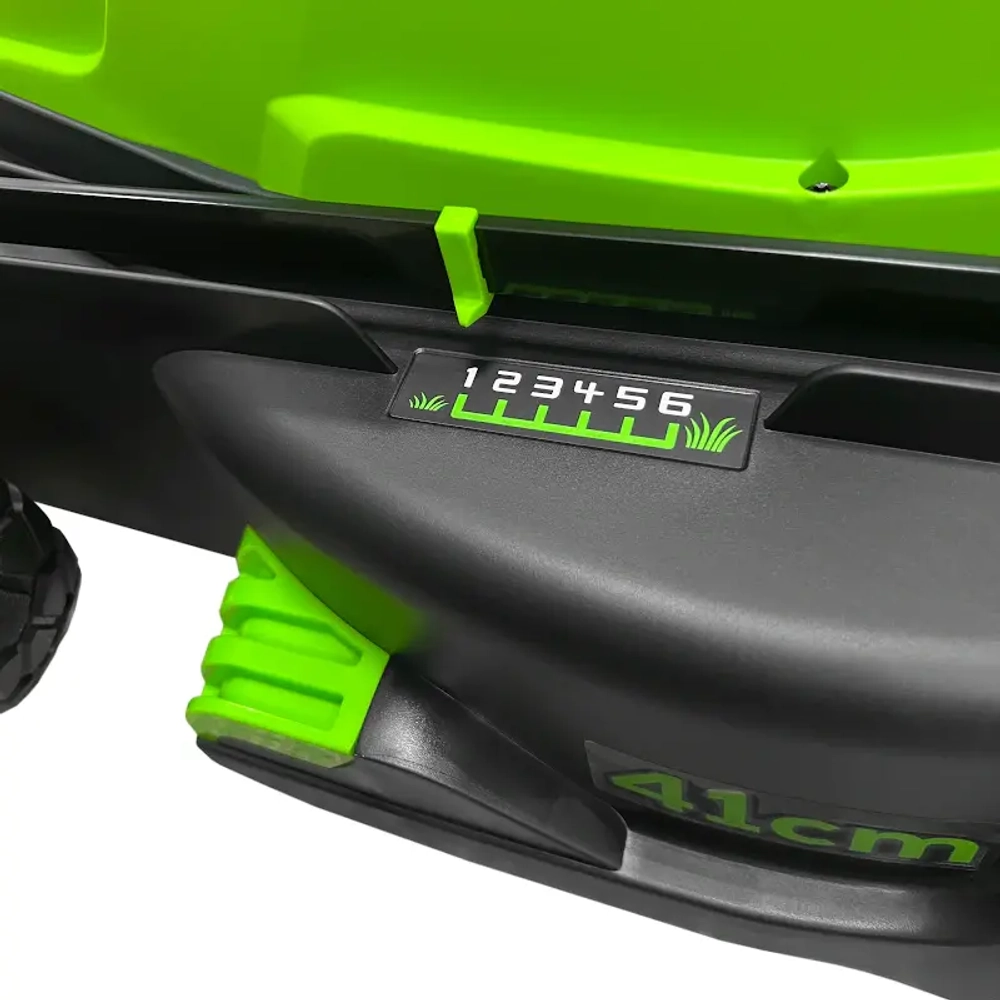 Аккумуляторная газонокосилка Greenworks GD40LM411K8 (1 x 8 Ач, Быстрое ЗУ) 2521007U8F