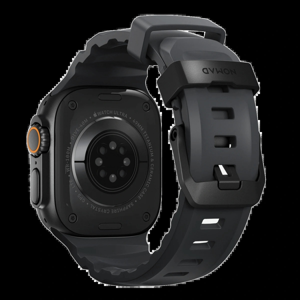 Ремешок Nomad Rocky Point Band для Apple Watch 42/44/45/49мм, Black/Storm (NM014803858)