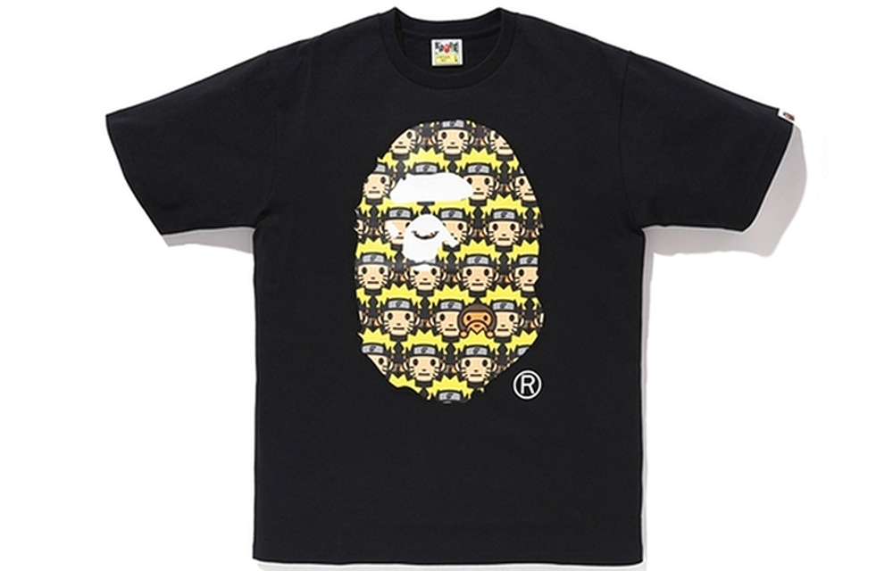 A Bathing Ape X Naruto Ape Head Tee черный