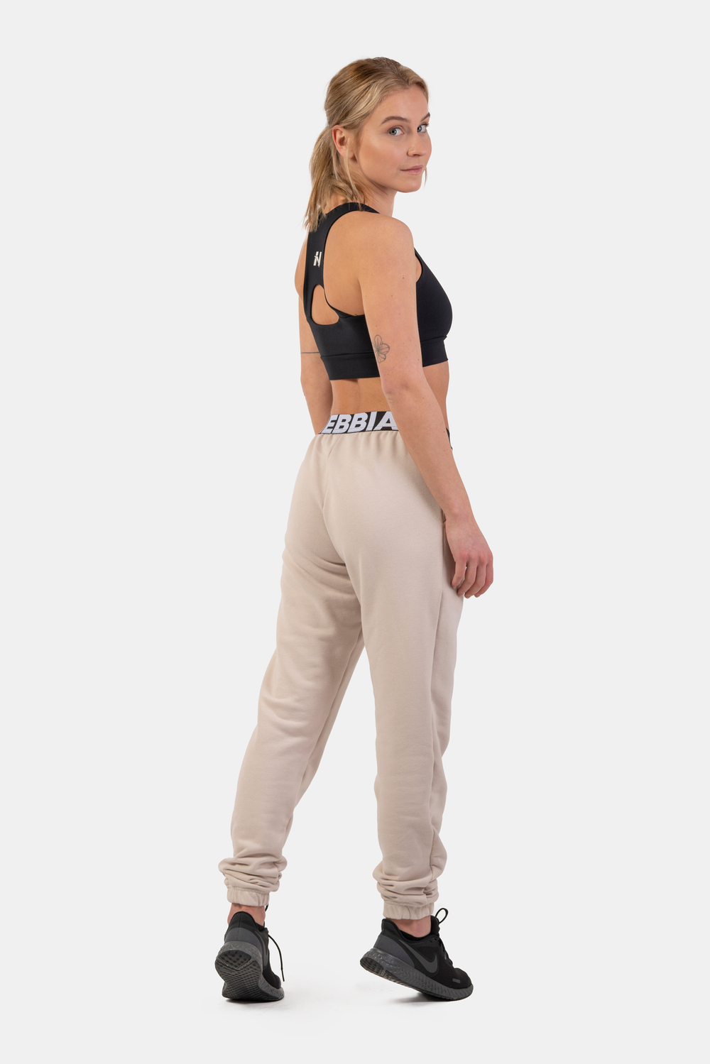Брюки ICONIC MID-WAIST SWEATPANTS 408 Кремовые