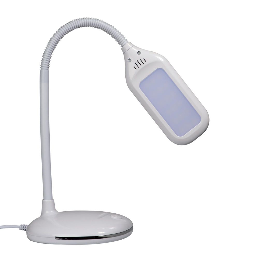 TLD-561 White-LED-450Lm-4500K Светильник настольный. 7W. Механический выключатель. Белый. ТМ Uniel