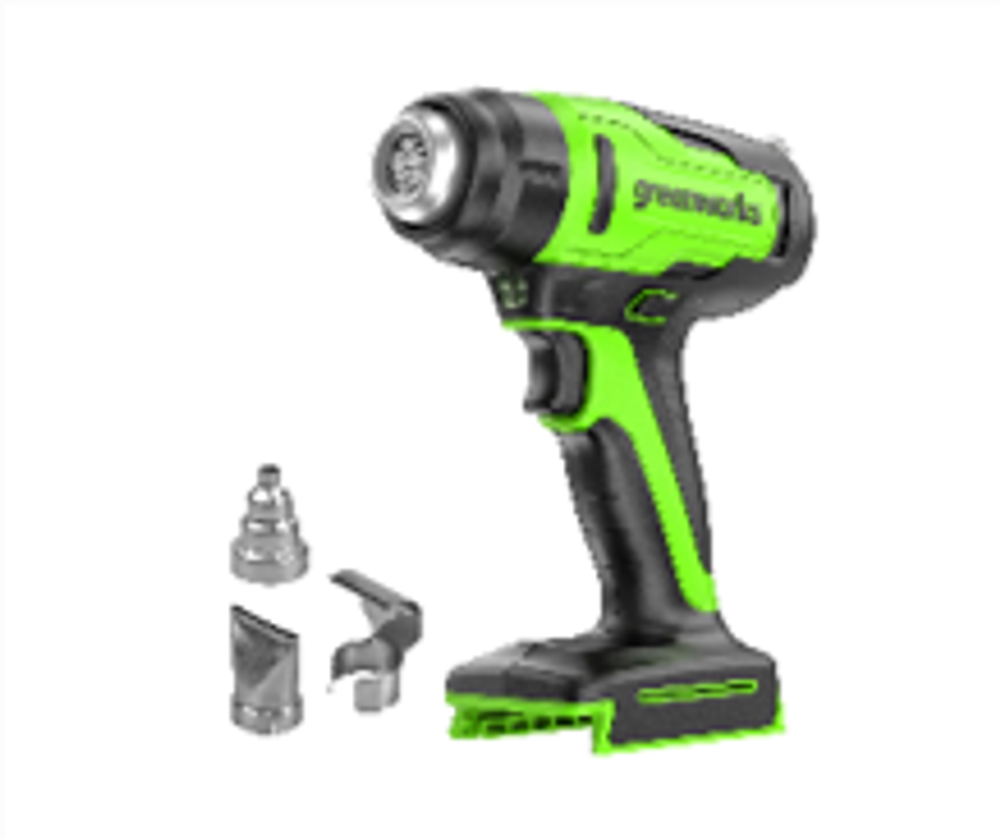 Строительный фен Greenworks G24HG, 24V, 550°С, 200 л/мин, без АКБ и ЗУ (3400207)