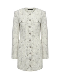 Твидовое платье мини DAN MARALEX