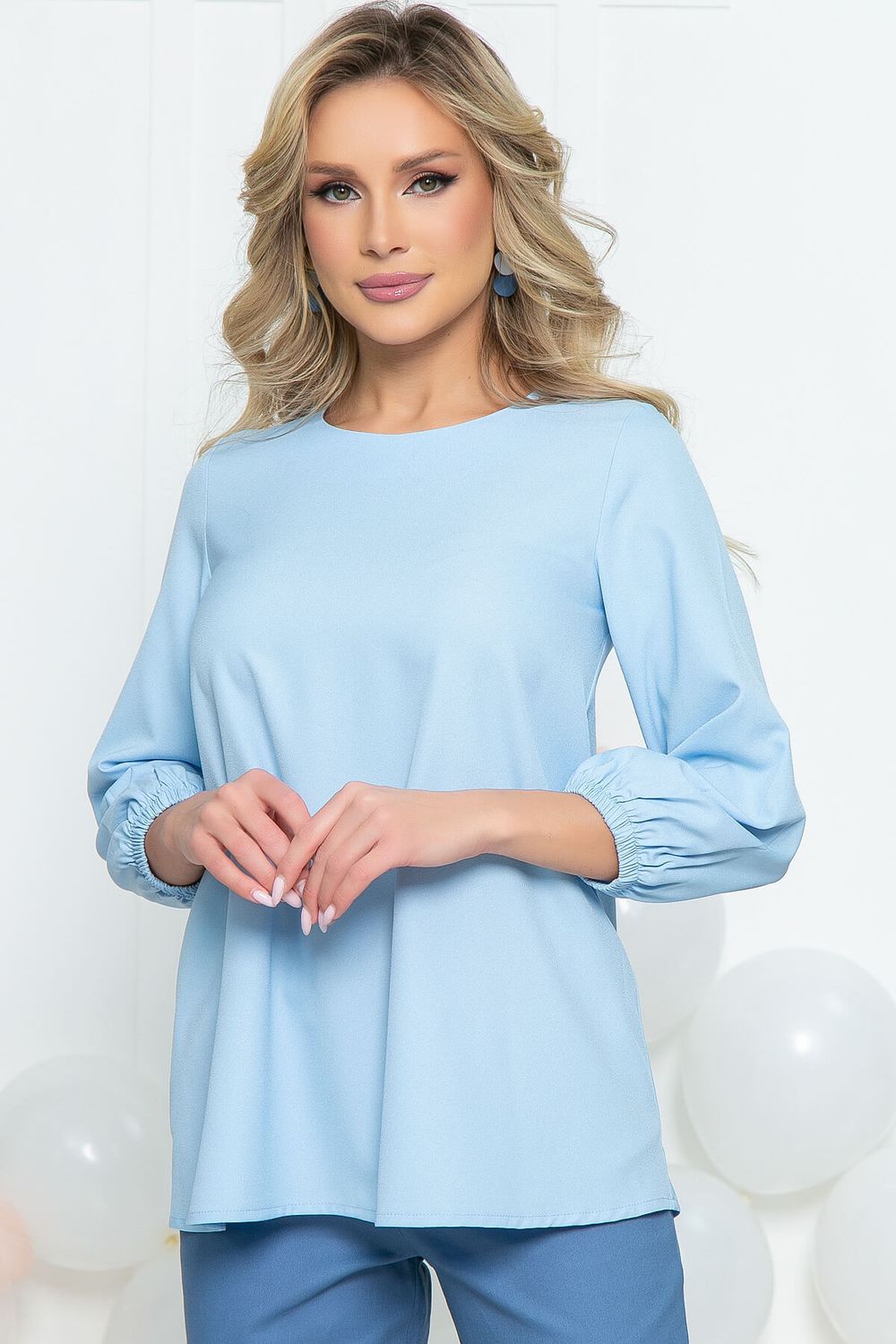 Блуза "Тереза" (голубая) Б5457 LT Collection