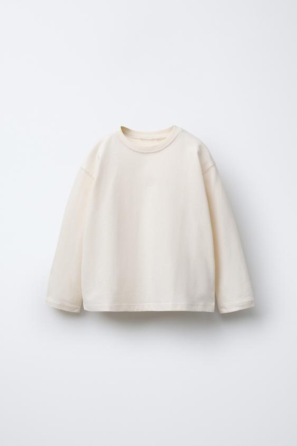 ZARA НАБОР ИЗ ТРЕХ ОДНОТОННЫХ ФУТБОЛОК, ШОКОЛАДНЫЙ