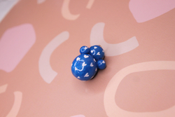 Подвеска неваляшка полимерная глина 35х25 мм