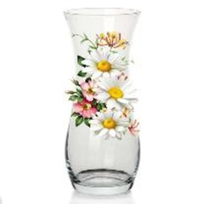 Ваза стеклянная 25,5см «Ромашковое поле» D43737/01
