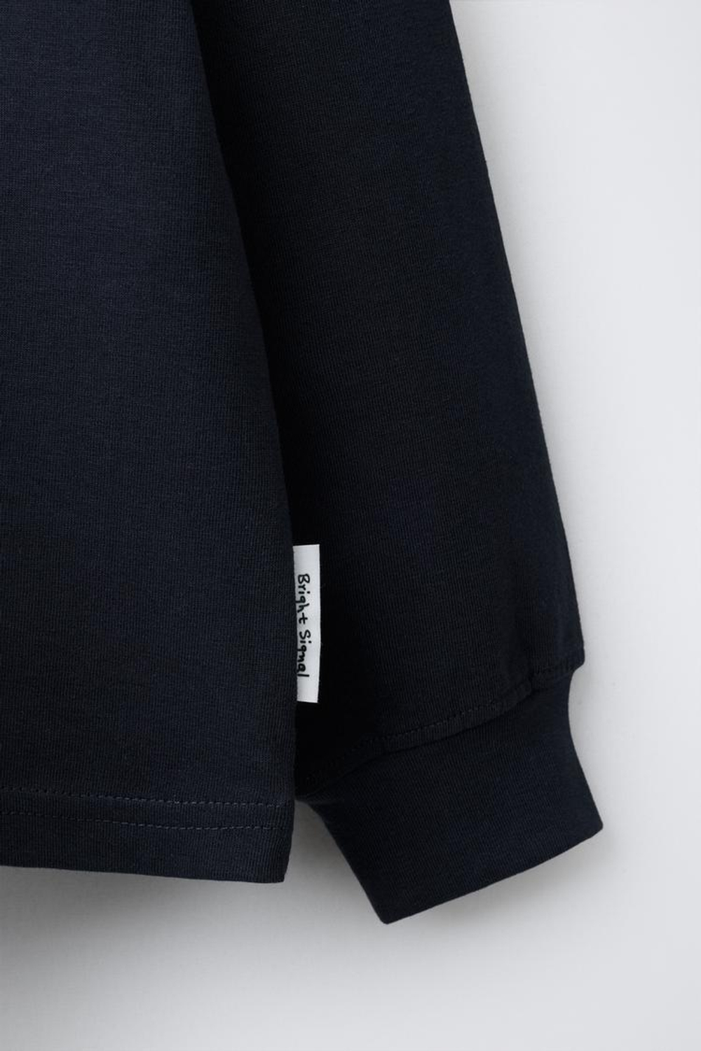 ZARA ФУТБОЛКА С ВЫШИТОЙ НАДПИСЬЮ, МОРСКОЙ ТЕМНО-СИНИЙ