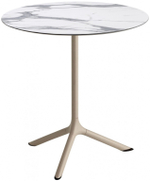 Стол ламинированный обеденный Scab Design Tripe, тортора, белый мрамор Каррара