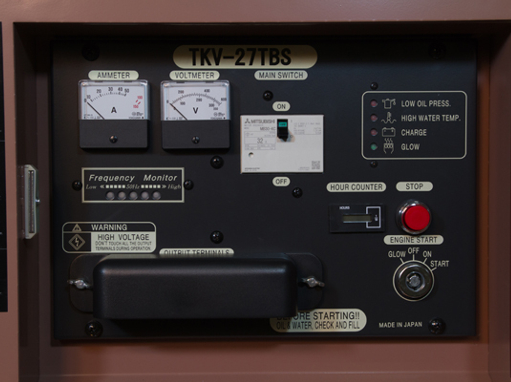 Дизельный генератор TOYO TKV 27 TBS