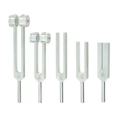 Набор диагностических камертонов в кейсе (5шт в наборе) (С-128, С-1 256, С-2 512,С-3 1024,С-4 2048) KaWe Германия