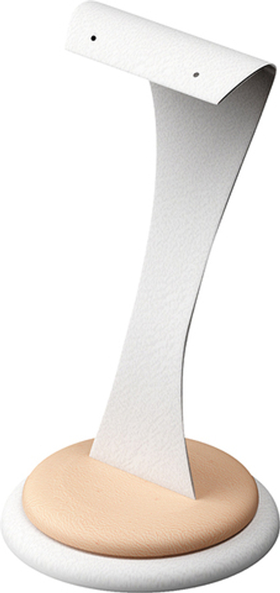 Подставка для серег/кобра/2 отверстия/накладка/двойное круглое основание