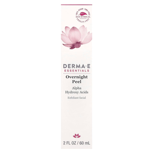 DERMA E, ночной пилинг, эксфолиант для лица, 60 мл (2 жидк. унции)