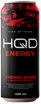 Энергетический напиток HQD Energy Cherry Bomb, 450мл