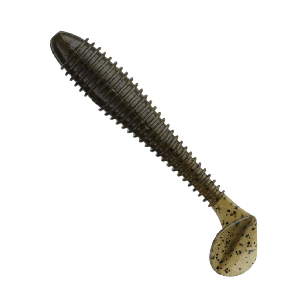 Приманка силиконовая Keitech Swing Impact FAT 4.3", 10,3г цвет #401 Green Pumpkin / Chartreuse