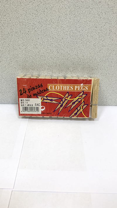 Прищепка дерев,20 шт. 74002