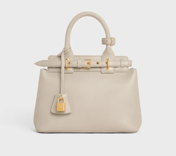 Сумки CELINE TEEN CONTI из натуральной телячьей кожи кремовый