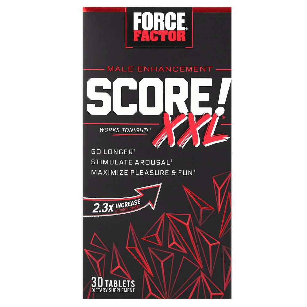 Force Factor, Score! XXL, средство для мужского здоровья, 30 таблеток