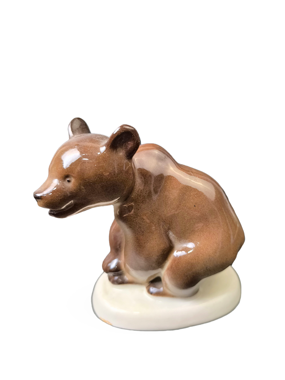 Статуэтка (миниатюра) "Медвежонок присевший" ЛФЗ