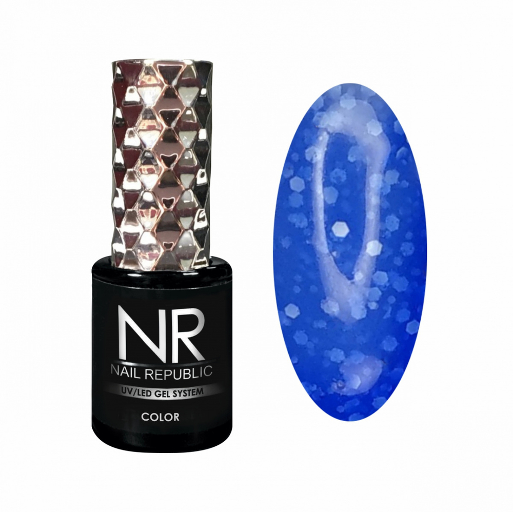 Nail Republic Гель-лак NR-703 Stone crumb, Зимние сумерки, 10 мл