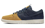 Nike Dunk SB "Midnight Navy/Desert Ochre" non-slip shock absorption wear-resistant low-top sneakers for men and women the same blue-brown