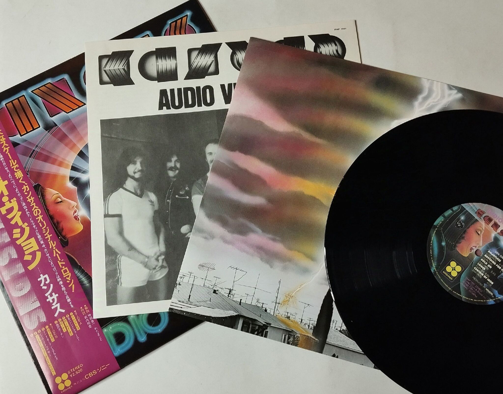 Винтажная виниловая пластинка LP Kansas Audio Visions (Japan 1980) (Obi) Hold On