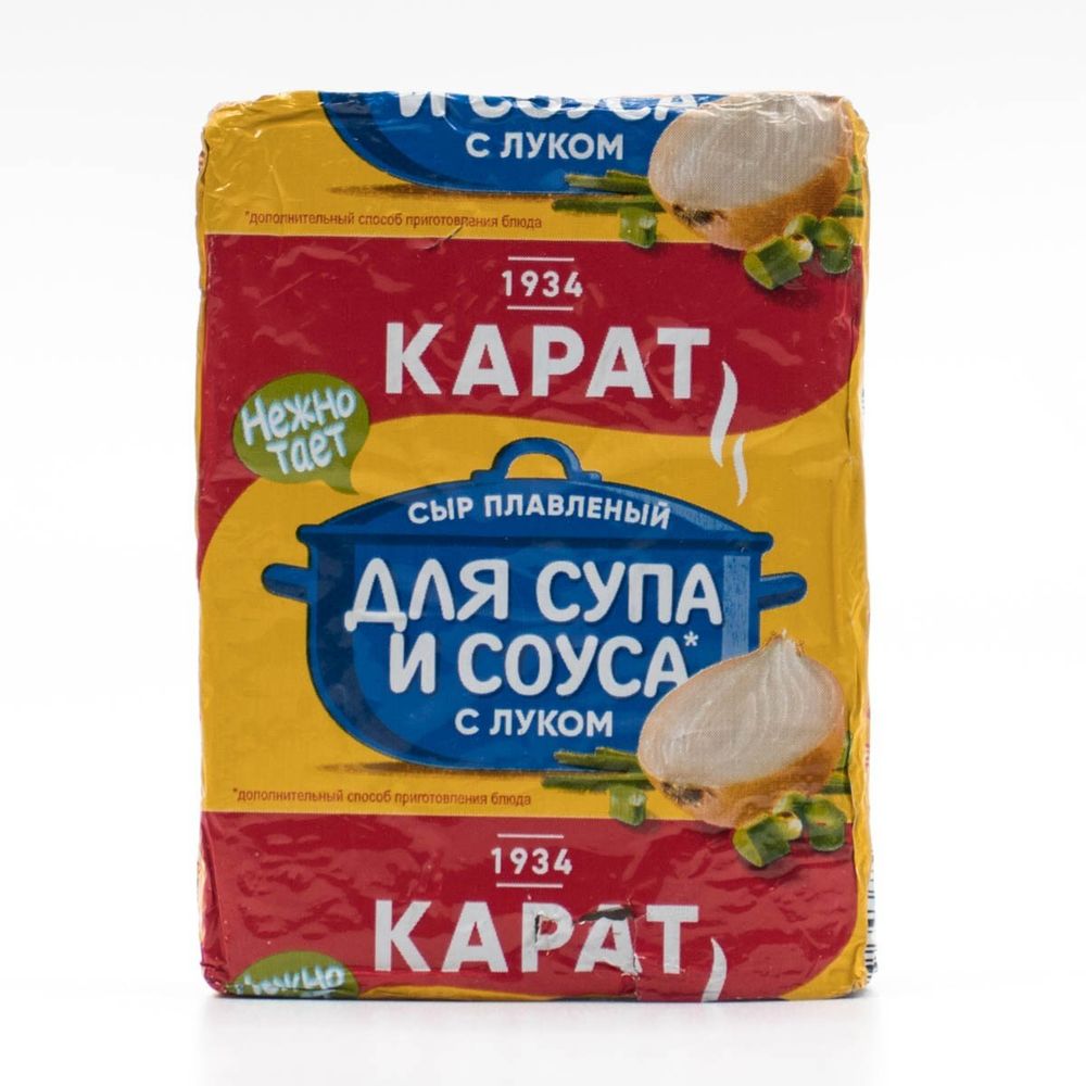 Сыр плавл. с луком для супа 90г Карат