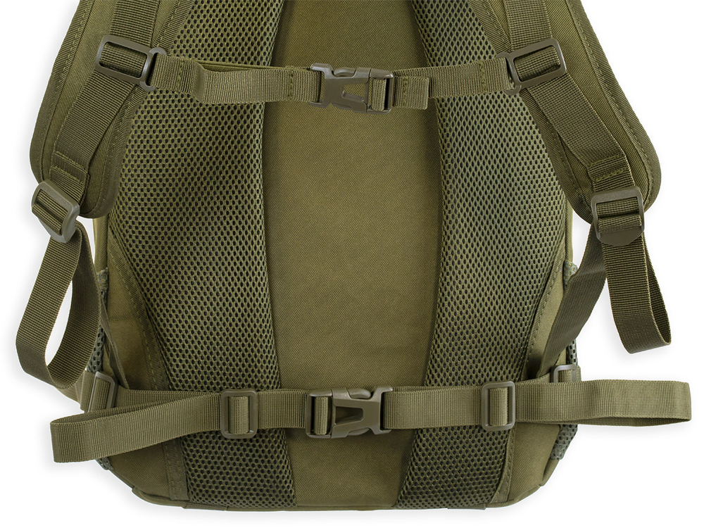 Рюкзак ShotTime городской Basic 25л, полиэстер 900D, олива, ST-BP-701 9-OD