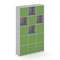Locker plus Комплект №9 LK.K-009 Серый/Зеленый 1188*350*1983
