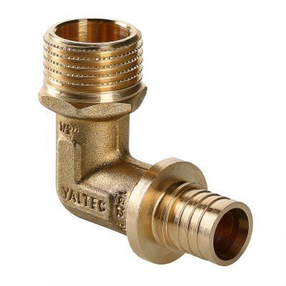 Угольник-переходник с наружной резьбой VALTEC 25 x 3/4* (универсальный)