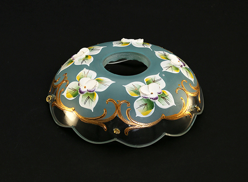 Розетка Смальта бирюзовая №0150