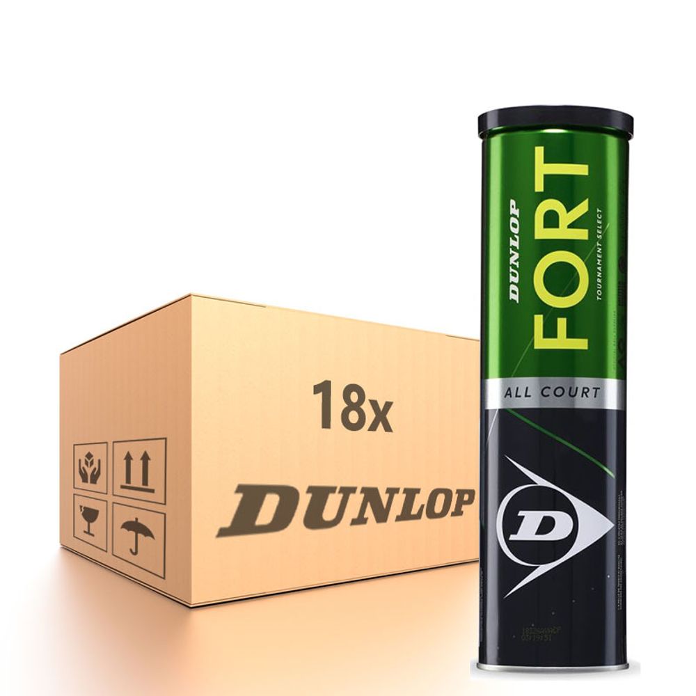 Упаковка теннисных мячей Dunlop Fort All Court Tournament Select New - 18 x 4B