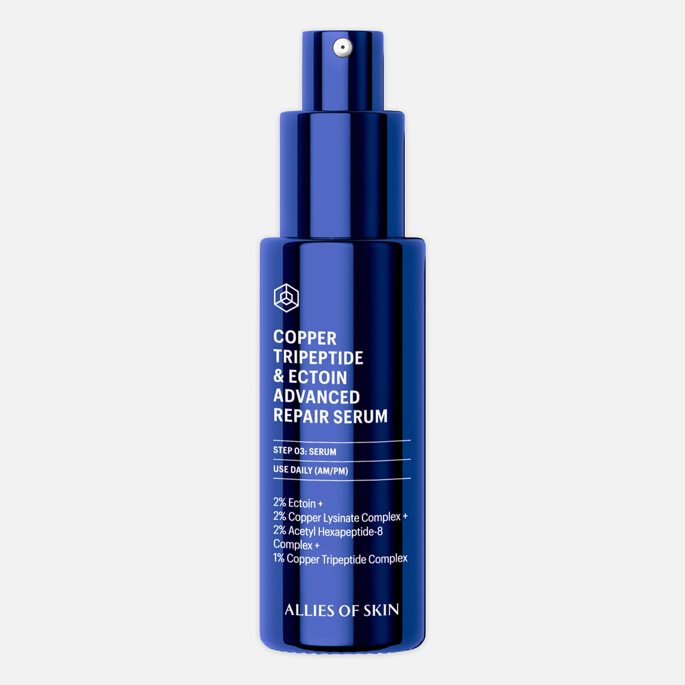 ALLIES OF SKIN Copper Tripeptide & Ectoin Advanced Repair Serum Восстанавливающая сыворотка с эктоином и трипептидом меди, 30 мл