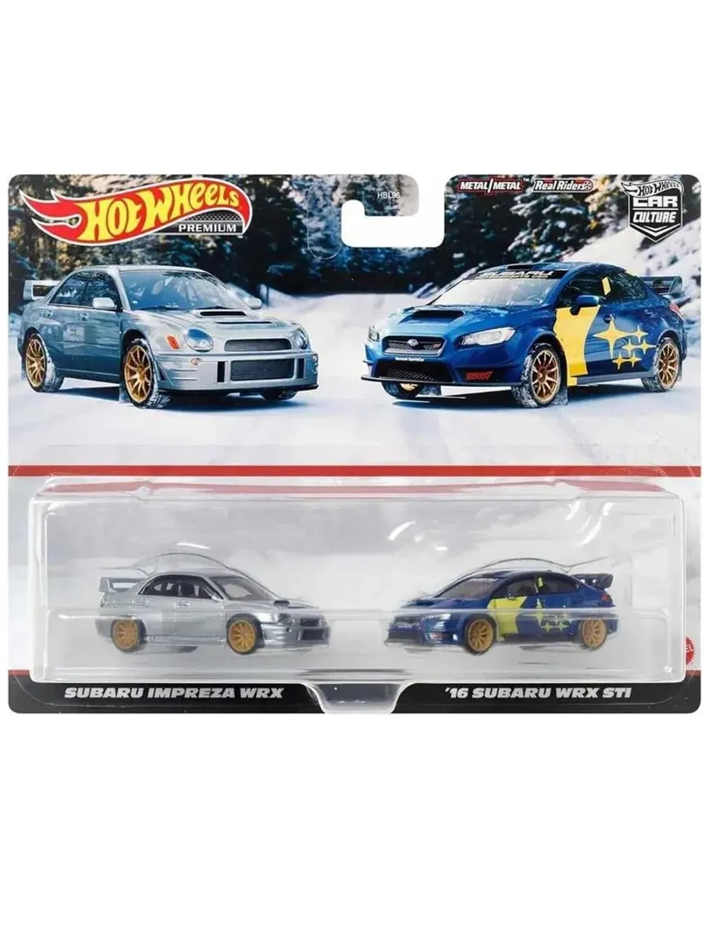 Набор Хот Вилс Премиум Car Culture Subaru HBL96 HKF60