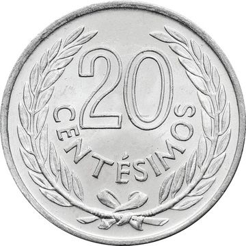 20 сентесимо 1965 Уругвай
