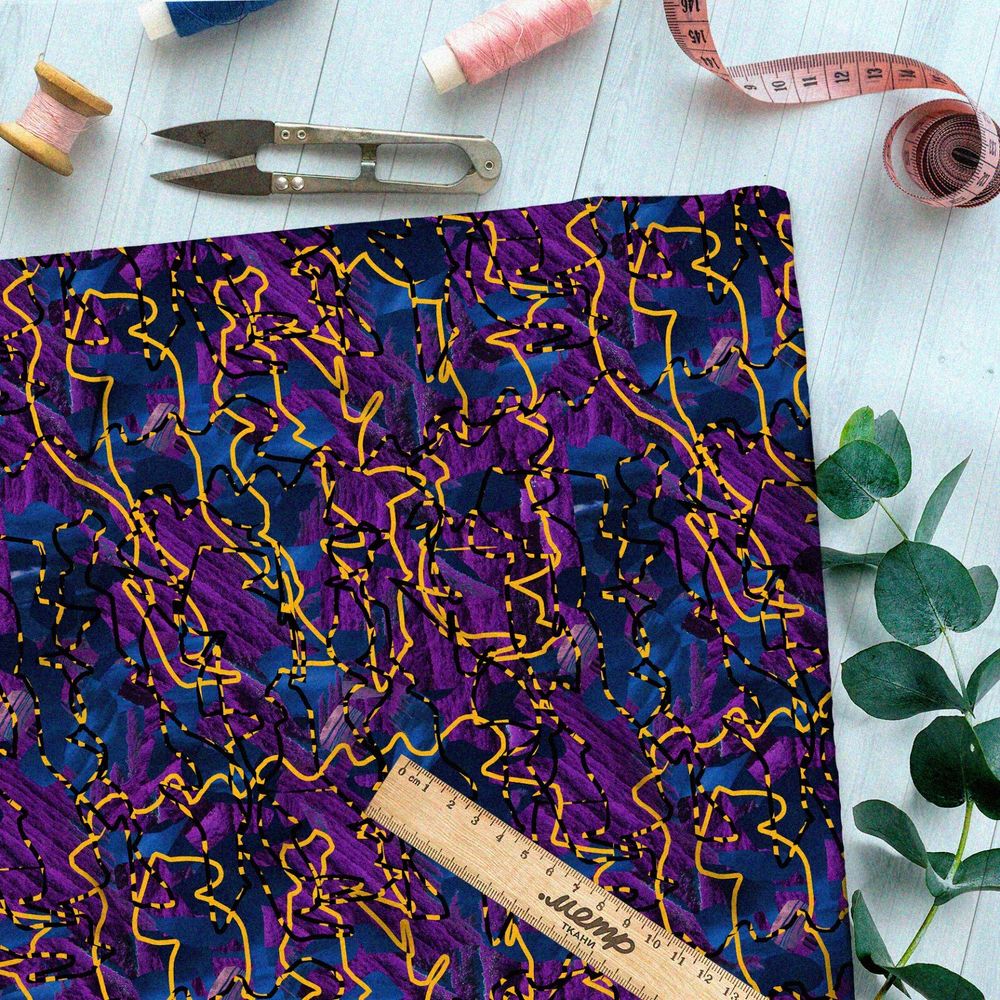 Ткань флис ядовитая река