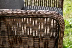 "Гляссе" лаунж-зона из искусственного ротанга, цвет коричневый