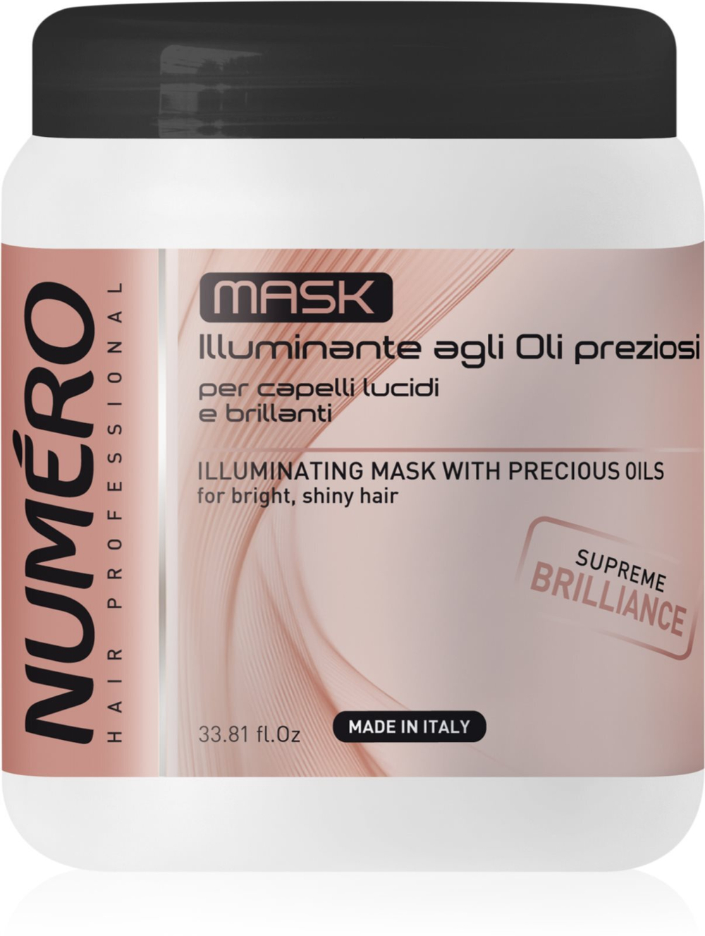 Brelil Numero Illuminating Mask - осветляющая маска для тусклых волос /   1000  ml  / GTIN 8011935071784