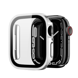 Чехол-бампер серебристого цвета из TPU от Dux Ducis для смарт часов Apple Watch размером 46 мм, на 10 серию, серия Hamo Series Case