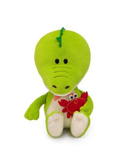 Мягкая игрушка Крокодильчик Кики с крабом 15 см