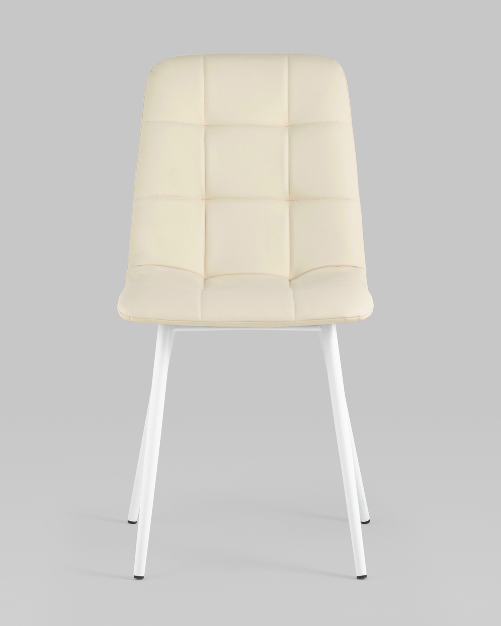 Стул Oliver экокожа белый белые ножки 2 шт