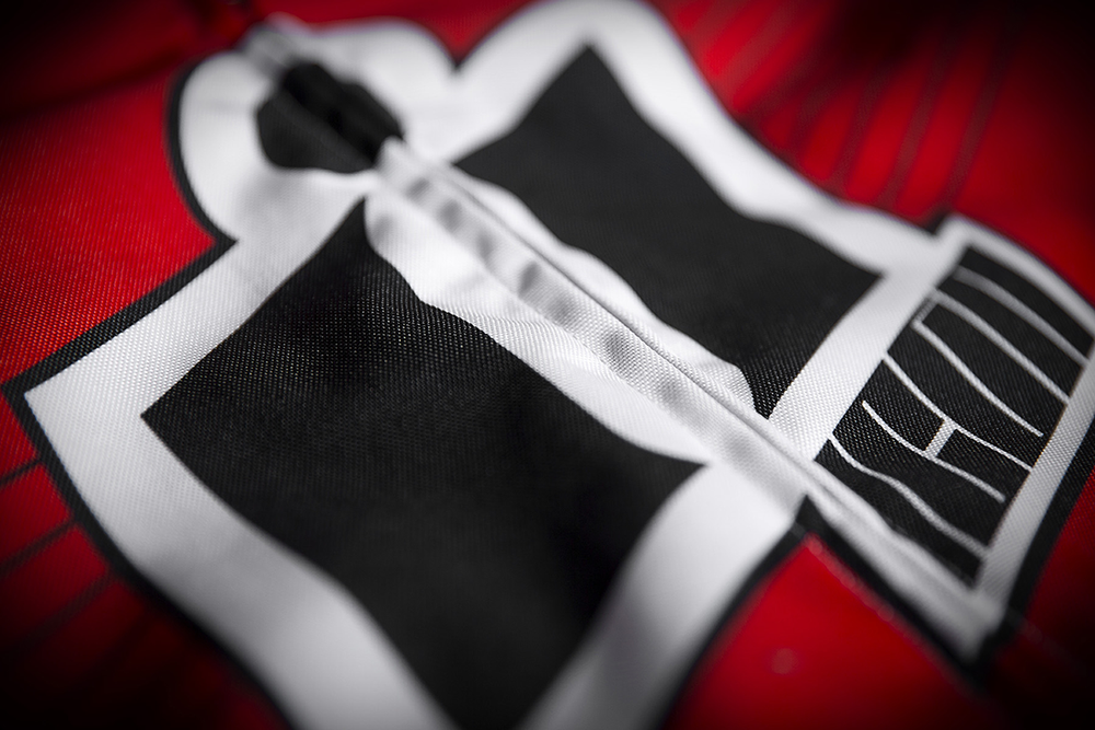 Мотокуртка - ICON OVERLORD (текстиль, красная)